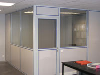 Bureau cloison aluminium