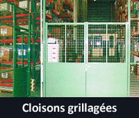 Cloisons grillagées