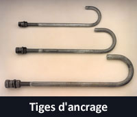 Tiges d'ancrage